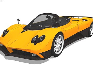 超精细汽车模型 帕加尼 Pagani Zonda F Roadster_SU...